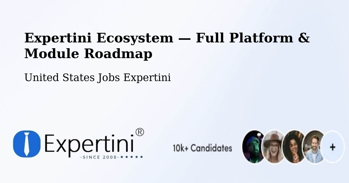 Expertini Ecosystem — Full Platform & Module Roadmap – Dedham